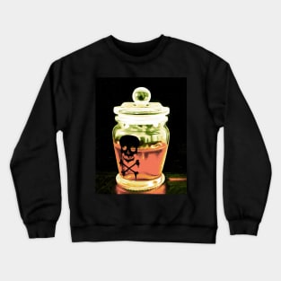 Black magic occult poison potion orange red Crewneck Sweatshirt